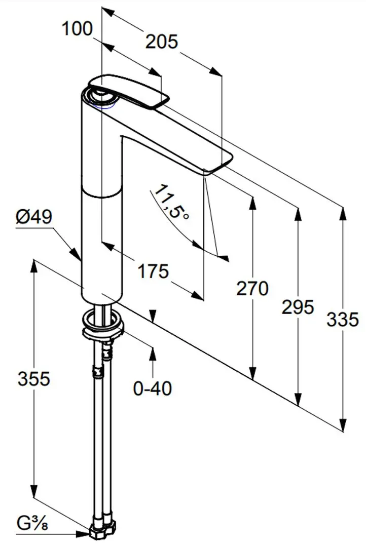 Смеситель для умывальника Kludi Balance 522980575 (Chrome) - 2