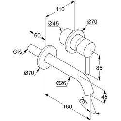 Смеситель для умывальника Kludi Bozz 382443976 (Black Matt) Thumb