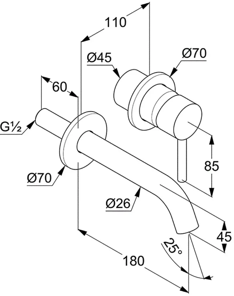 Смеситель для умывальника Kludi Bozz 382443976 (Black Matt) - 2