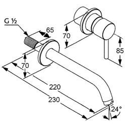 Смеситель для умывальника Kludi Bozz 382453976 (Black Matt) Thumb