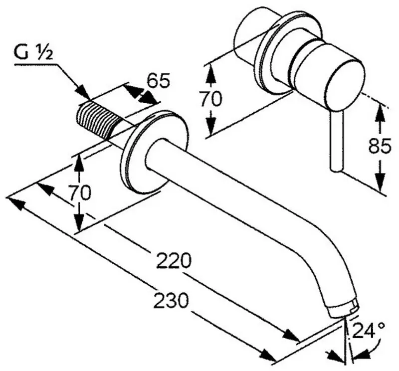 Смеситель для умывальника Kludi Bozz 382453976 (Black Matt) - 2