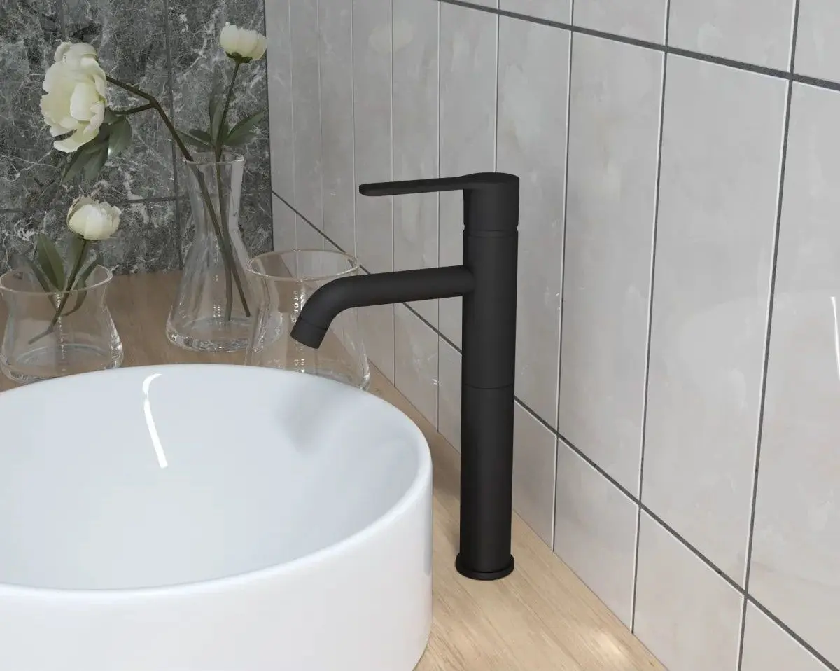 Baterie pentru lavoar Kludi Bozz 382863976 (Black) - 2