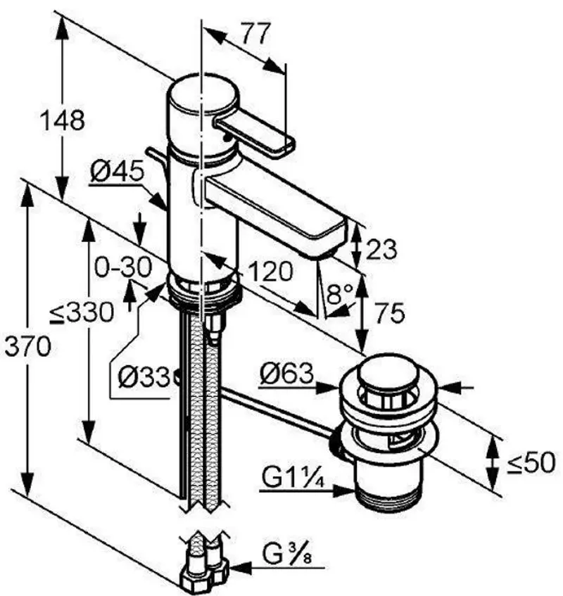 Смеситель для умывальника Kludi Zenta 382609175 (White/Chrome) - 2