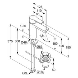 Смеситель для умывальника Kludi Zenta SL 482900565 (Chrome) Thumb