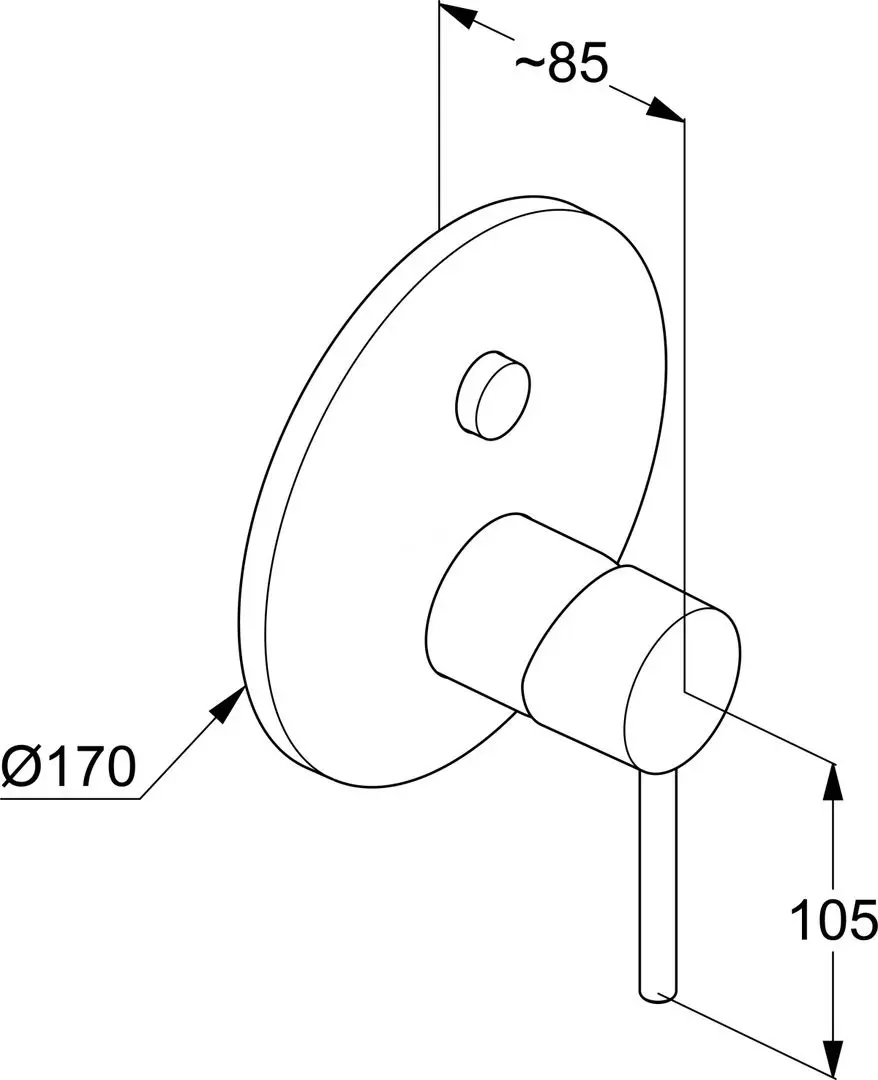Baterie pentru cada si dus Kludi Bozz 386590576 (Chrome) - 3