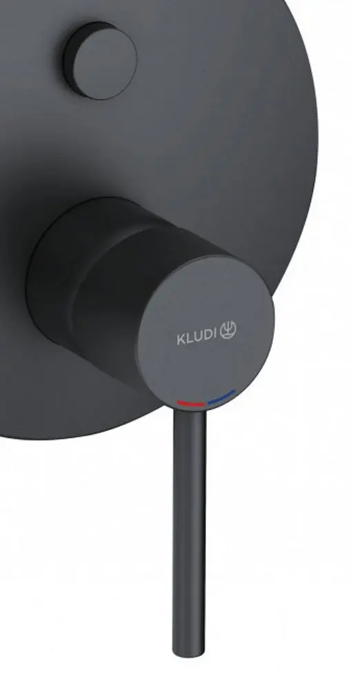 Baterie pentru cada si dus Kludi Bozz 386593976 (Matte Black) - 2