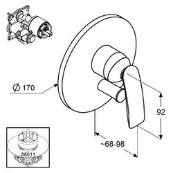 Смеситель для ванны Kludi Balance 526509175 (White/Chrome) Thumb