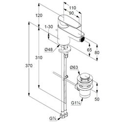 Смеситель Kludi Pure&Solid 100 342160575 (биде) Thumb