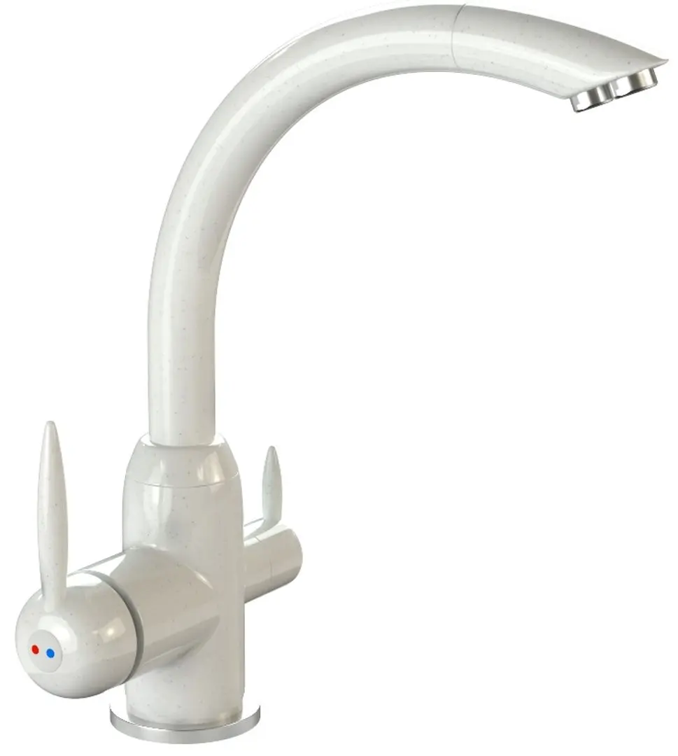 Смеситель для мойки Marrbaxx G011Q1 (Glossy Ice White)