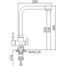 Baterie pentru chiuveta Marrbaxx M006Q8 (Dark Grey Matte) Thumb
