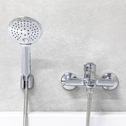 Set de dus Mat eco Ecru 83471 (Chrome) Thumb