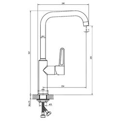Baterie pentru bucatarie Mat eco Eclisse 113481 (Black/Gold) Thumb