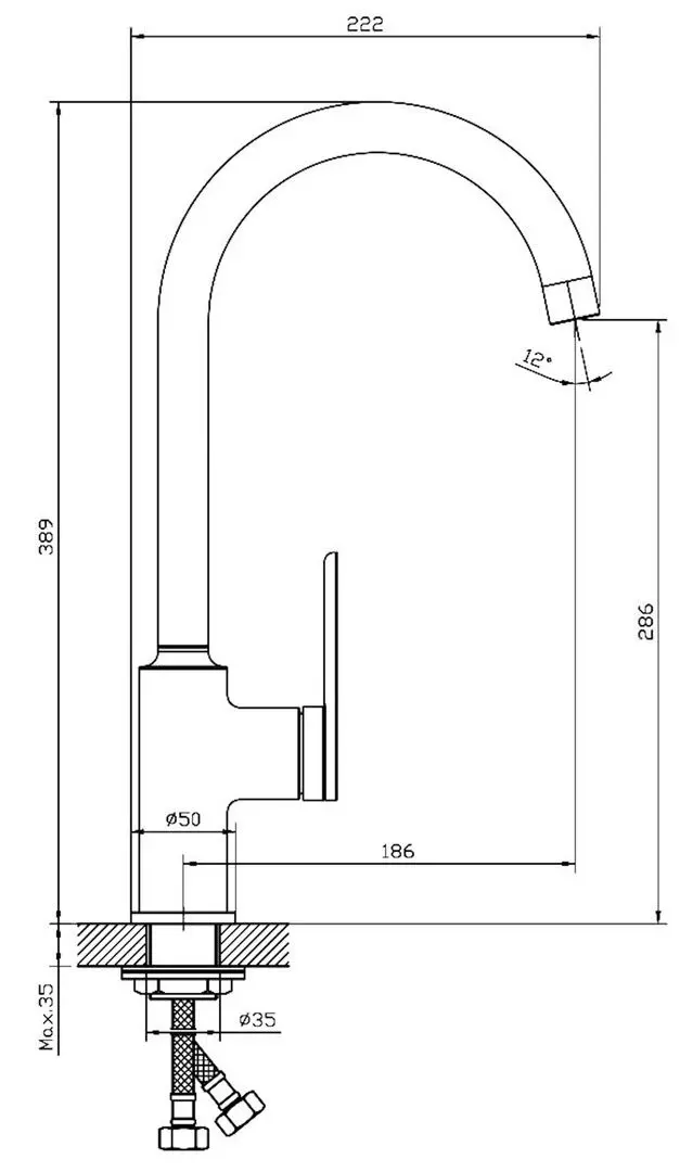 Baterie pentru chiuveta Mat eco Grand (Black/Rose Gold) - 3