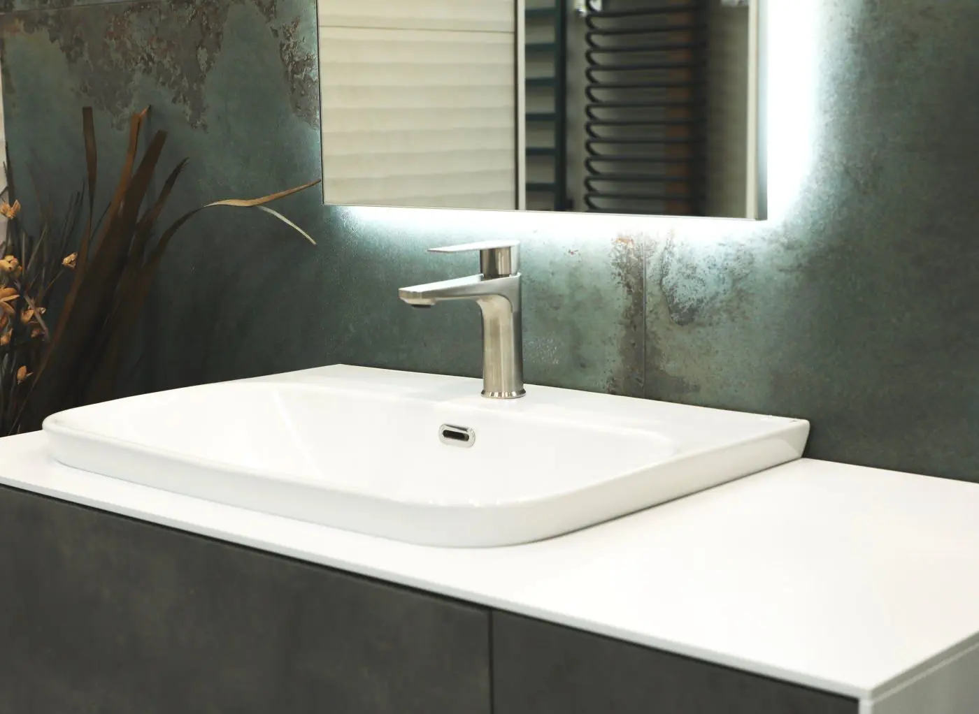 Baterie pentru chiuveta Mat|eco Aleo (Brushed Nickel)