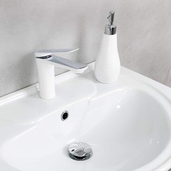 Baterie pentru lavoar Mat eco Bari (White/Chrome) Thumb