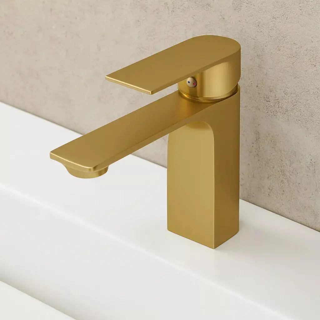 Смеситель для умывальника Mat|eco Cavo (Gold)