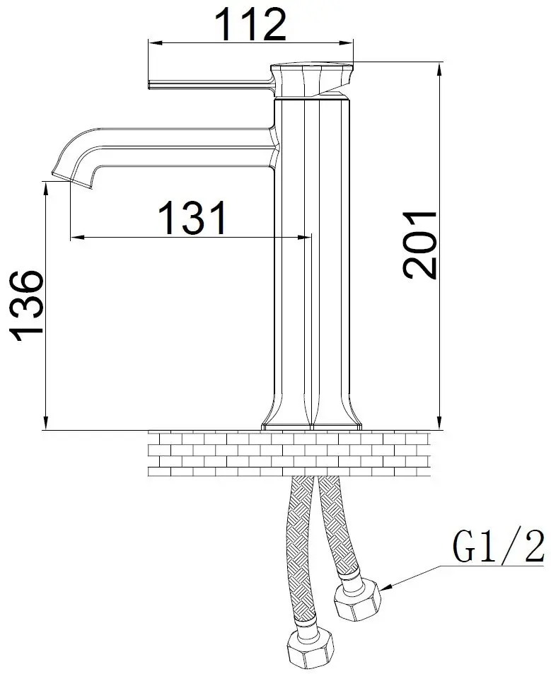 Смеситель для умывальника Mat|eco Coventry 116323 (Black-Gold)