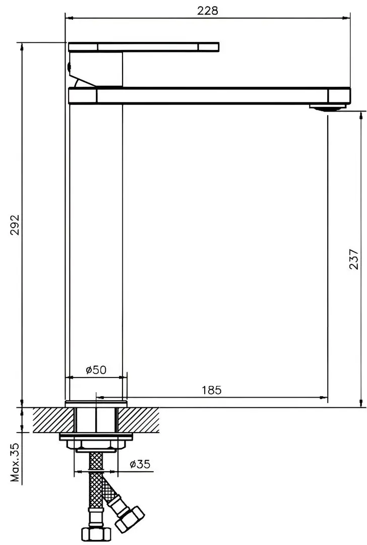 Baterie pentru lavoar Mat eco Eterno 113476 (Chrome) - 4