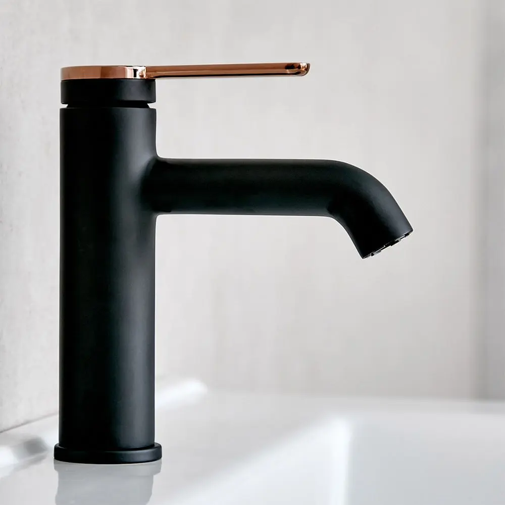 Baterie pentru lavoar Mat eco Grand 107666 (Black/Rose Gold) - 2