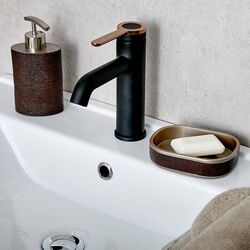 Baterie pentru lavoar Mat eco Grand 107666 (Black/Rose Gold) Thumb