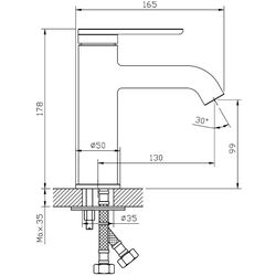 Baterie pentru lavoar Mat eco Grand 107666 (Black/Rose Gold) Thumb