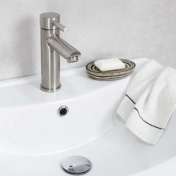 Смеситель для умывальника Mat|eco Inox 100944 (Nickel) Thumb