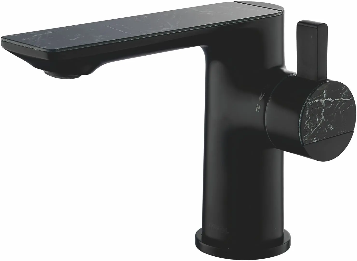 Смеситель для умывальника Mat|eco Marble (Black)