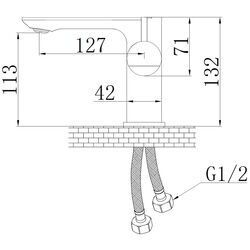 Baterie pentru lavoar Mat|eco Marble (Chrome) Thumb