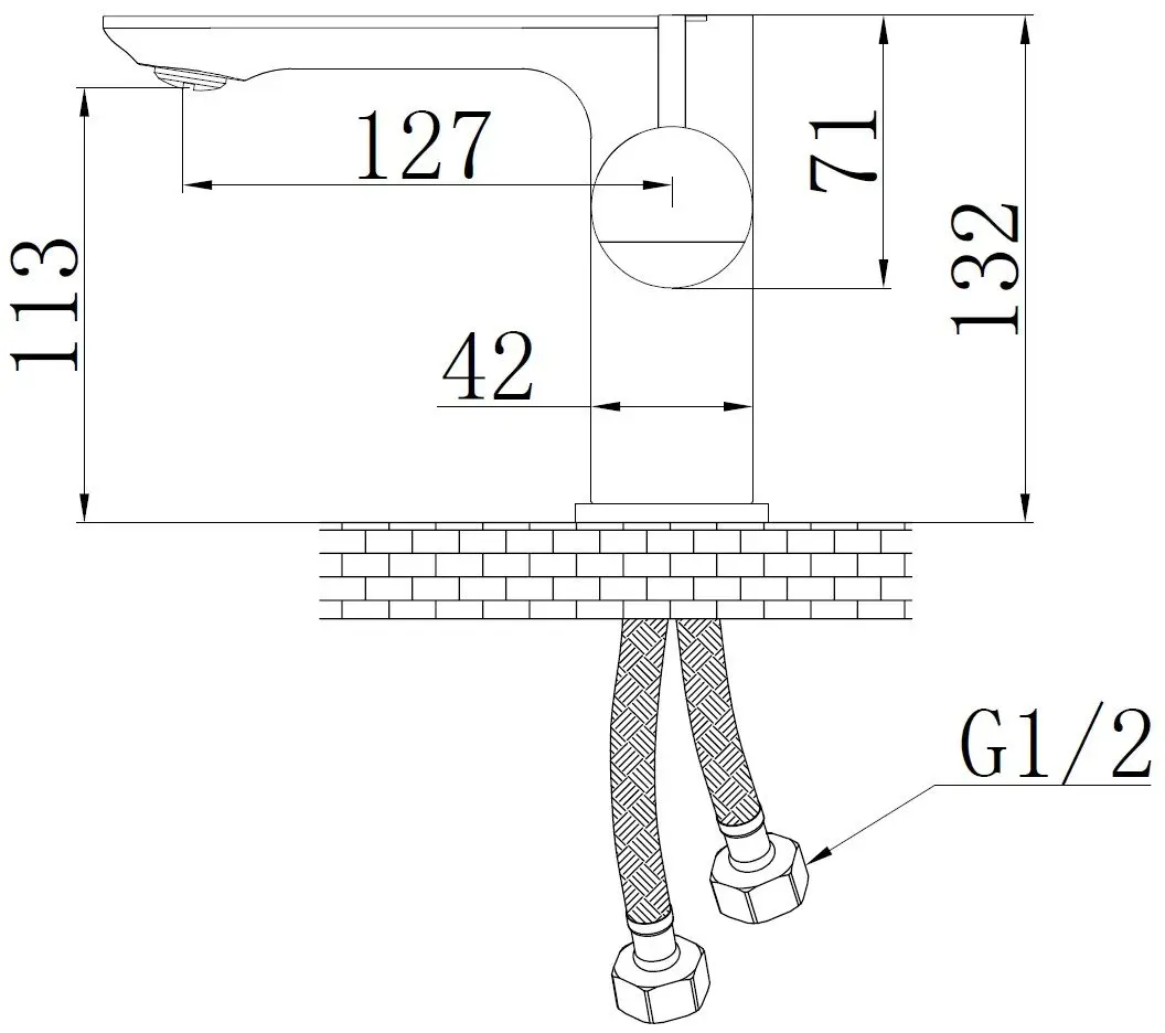 Baterie pentru lavoar Mat|eco Marble (Chrome)