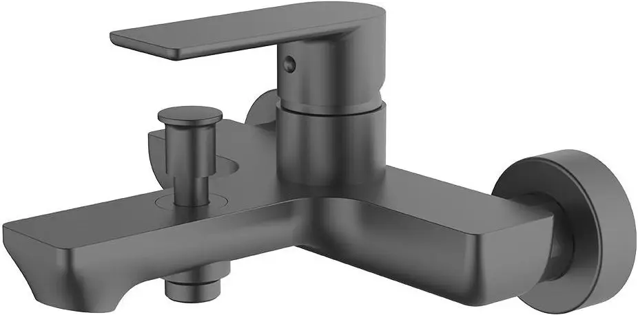 Смеситель для ванны и душа Mat|eco Breno 1133 114259 (Dark Grey)