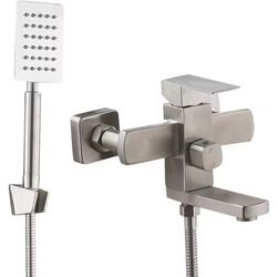 Baterie pentru cada si dus Mat|eco Cubo (Brushed Nickel)