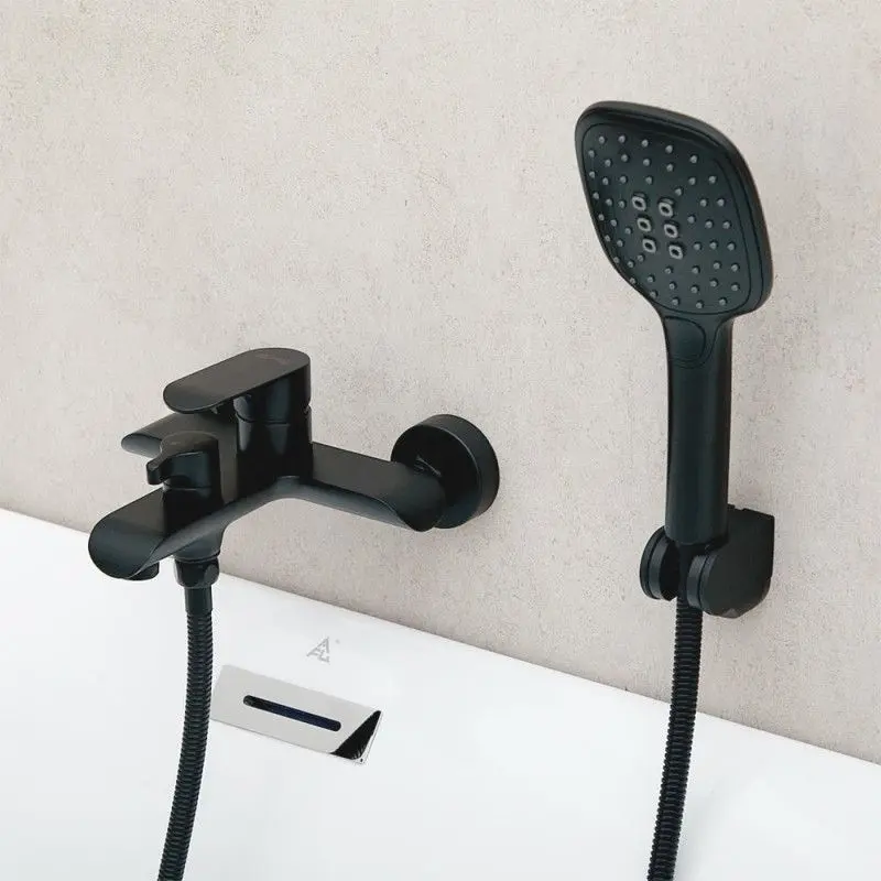 Смеситель для ванны и душа Mat|eco Neve (Black Matte)