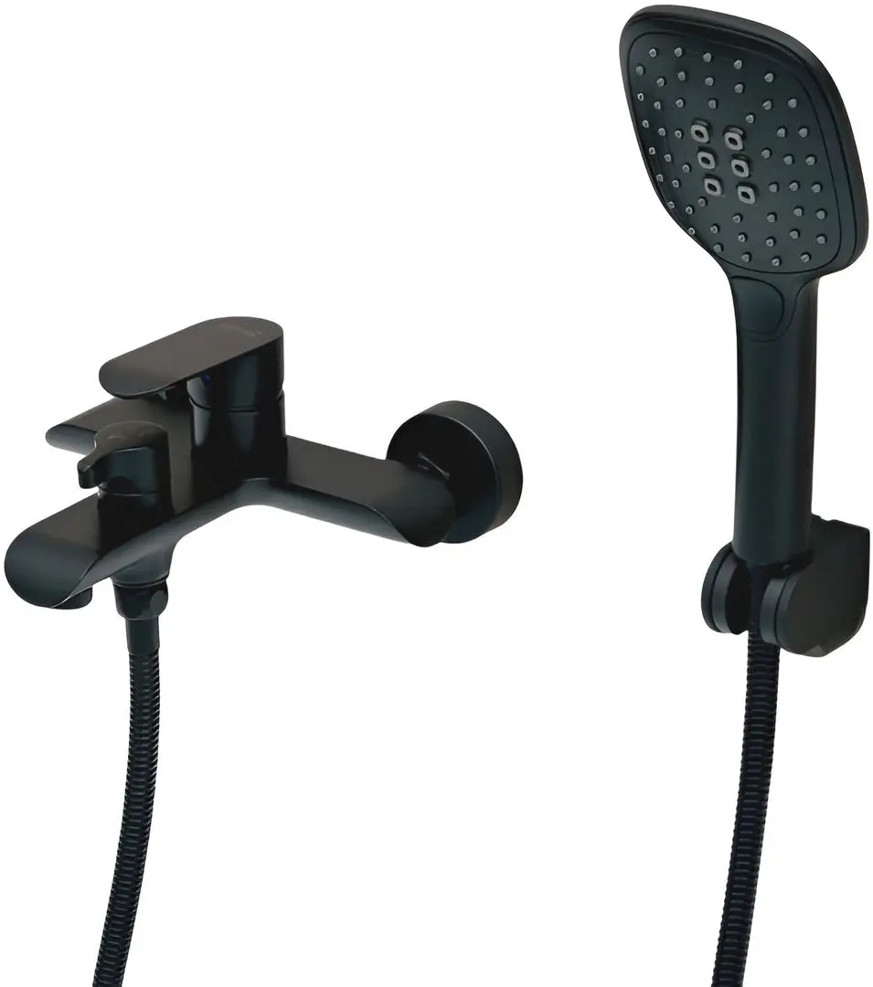 Смеситель для ванны и душа Mat|eco Neve (Black Matte)