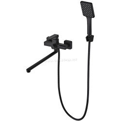 Смеситель для ванны и душа Mat|eco Pixel (Black)