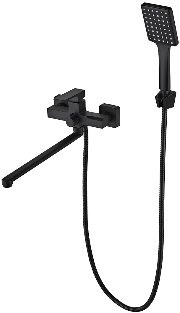 Смеситель для ванны и душа Mat|eco Pixel (Black)