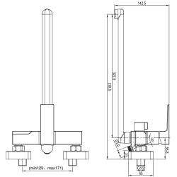 Baterie pentru cada si dus Mat|eco Pixel (Chrome) Thumb