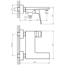 Baterie pentru cada si dus Mat|eco Apri (Chrome) Thumb