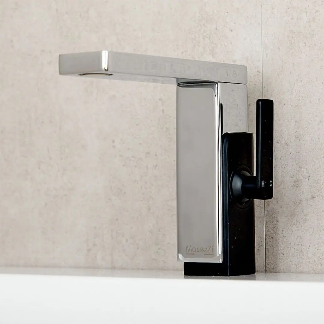 Baterie pentru lavoar MatezZi Moderno (Black/Chrome) - 3