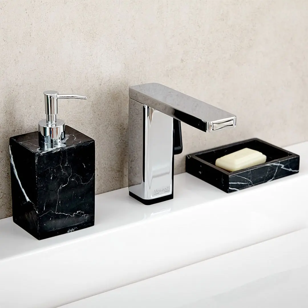 Baterie pentru lavoar MatezZi Moderno (Black/Chrome) - 7