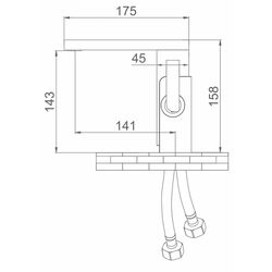 Baterie pentru lavoar MatezZi Moderno (Black/Chrome) Thumb