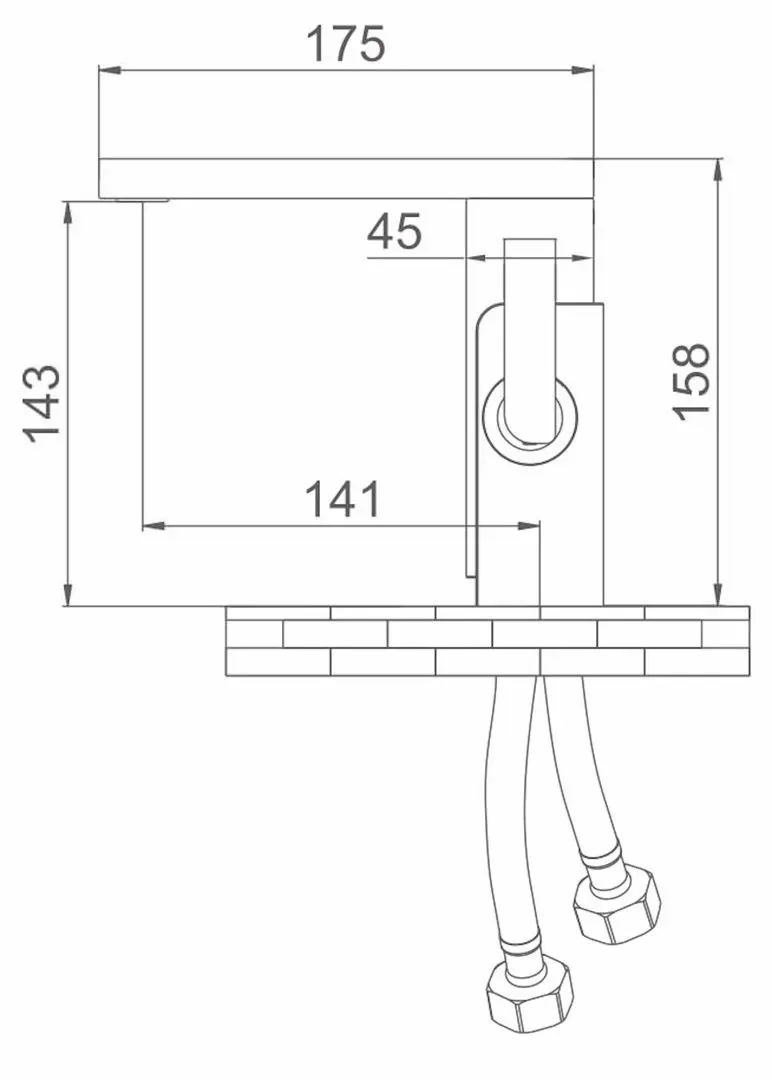 Baterie pentru lavoar MatezZi Moderno (Black/Chrome) - 9