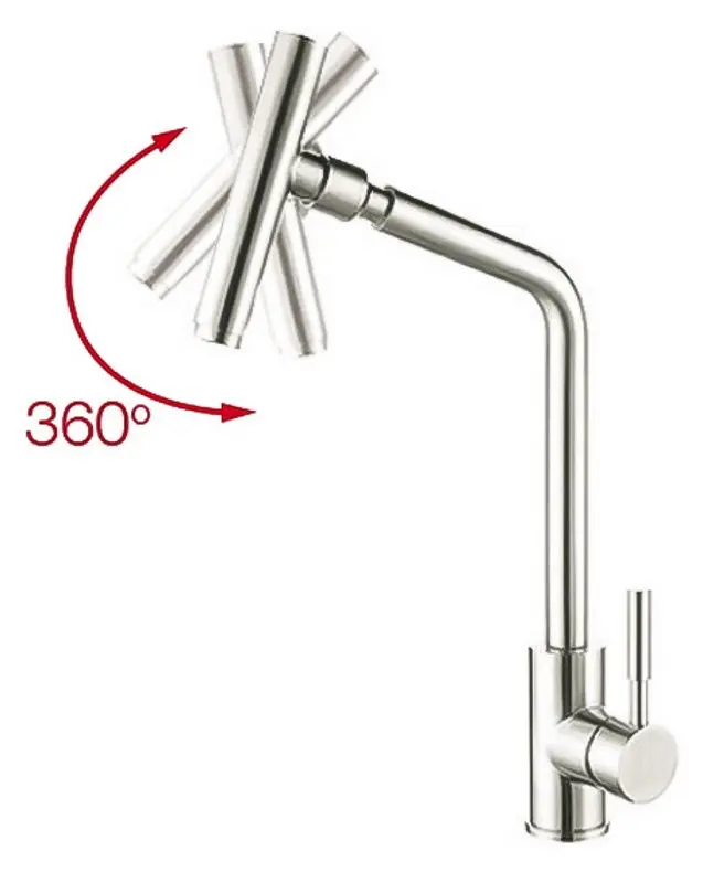 Baterie pentru chiuveta Mixxus SUS-017 (Inox) - 2