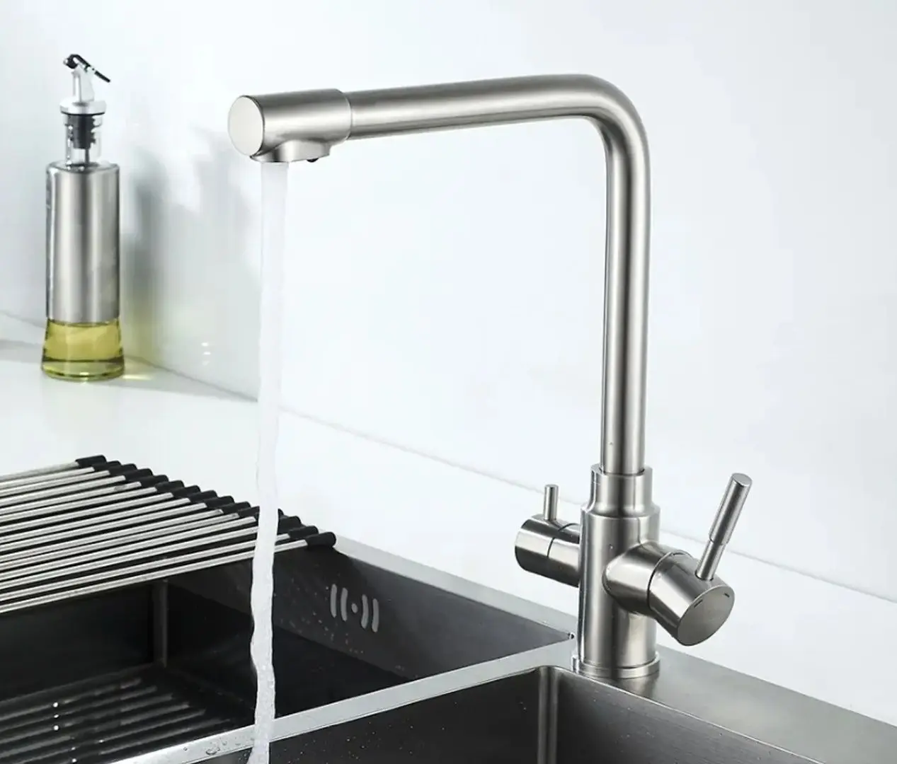 Baterie pentru bucatarie Mixxus SUS-021 (Inox) - 3