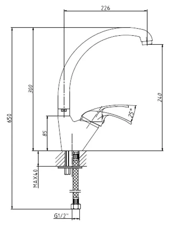 Baterie pentru chiuveta Tivoli Plus (Chrome) - 2