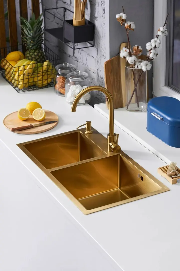 Baterie pentru chiuveta Fabiano 03 FB (Gold)