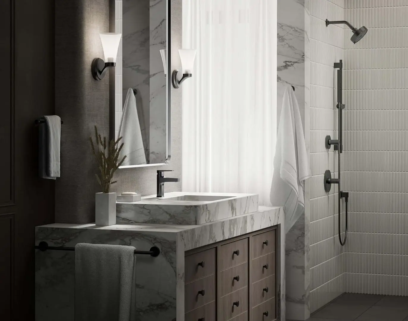 Baterie pentru lavoar Lave 1056 (Black)