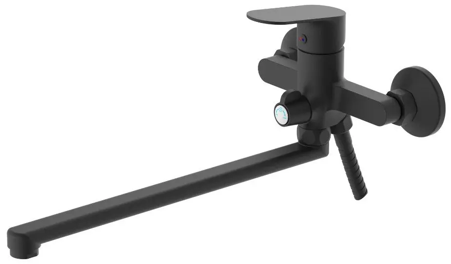 Смеситель для ванны и душа Lave 1721 BL (Black Matte)