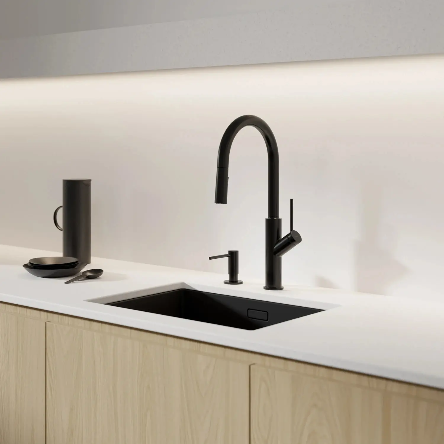 Смеситель для мойки Omnires Bend (Black) - 2