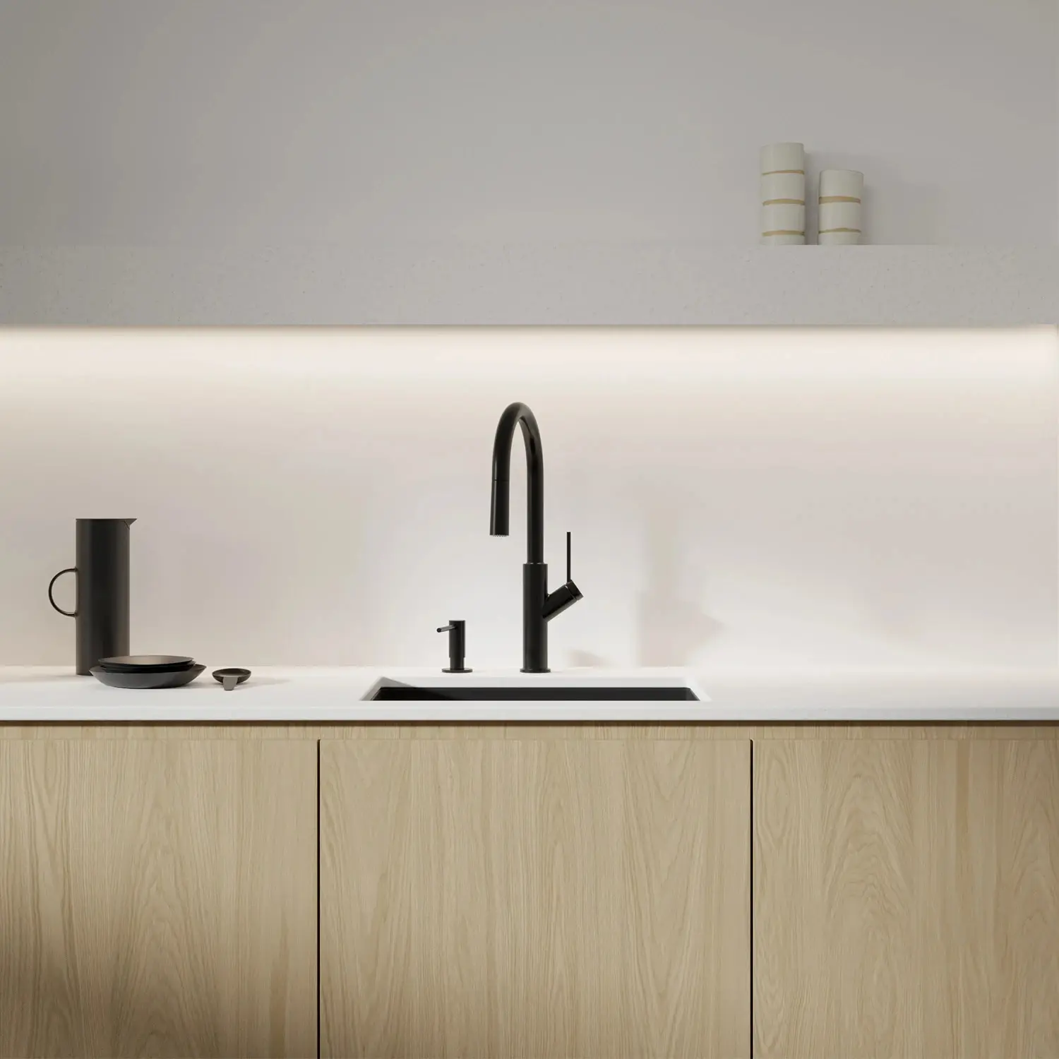 Смеситель для мойки Omnires Bend (Black) - 3