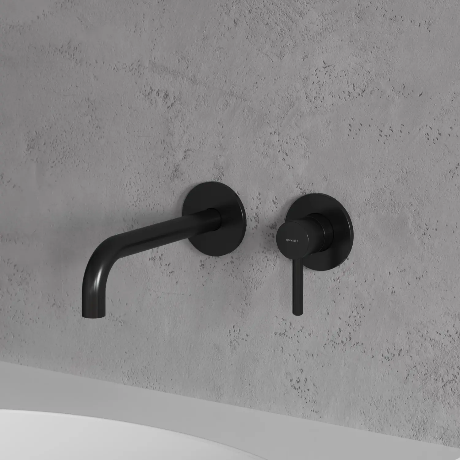 Baterie pentru lavoar Omnires Y Y1215HLBL (Matt Black)